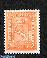 Delcampe - Norway 1867 2Sk Orange, Unused (hinged) - Ungebraucht