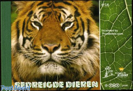 Delcampe - Netherlands 2006 Zoo Animals Prestige Booklet, Mint NH, Nature - Animals (others & Mixed) - Butterflies - Cat Family -.. - Neufs