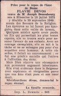 Delcampe - Avis Deces - Doodprentje - Flavie DEVOS Veuve De Joseph Deneubourg - 1878/1946 - Todesanzeige