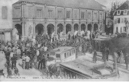 Delcampe - 70 GRAY #AS39018 LA PLACE DE L HOTEL DE VILLE PENDANT L OCCUPATION ALLEMANDE - Gray