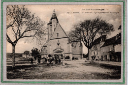 Delcampe - CPA (46) ASSIER - La Place Et L'Eglise En 1920 - Assier