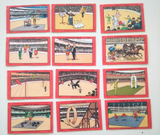 Delcampe - Série Complete Scene De Cirque 12  Images Chromos Milliat Années 30 - Autres & Non Classés