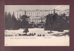 Delcampe - LOCARNO - Grand Hotel - Nevicare (!) - Locarno