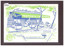 Delcampe - DIM. 10x15cm - ROMA - TRATTORIA TOSCANA - TB - Wirtschaften, Hotels & Restaurants