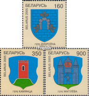 Delcampe - Weißrussland 575-577 (kompl.Ausg.) Postfrisch 2005 Stadtwappen - Belarus
