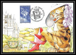 Delcampe - 4888/ Carte Maximum France N°3058 Europa Contes Et Légendes La Chat Botté Gustave Doré 1997 - 1990-1999