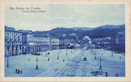 Delcampe - ITALIE - Torino - Piazza Vittorio Veneto - Animé - Lieu Publique - Lampadaire - Ed C G - Carte Postale Ancienne - Orte & Plätze