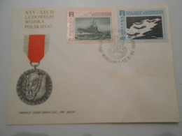 Delcampe - Pologne Fdc, Lecie Ludowego Wojska Polskiego 1968 - FDC