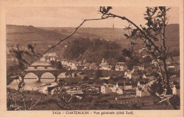 Delcampe - FRANCE - Châteaulin - Pont - Fleuve - Cheminée - Village - Vue Générale - Bois - Carte Postale Ancienne - Châteaulin