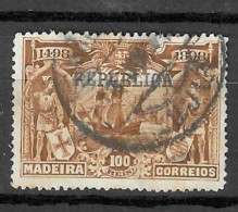 Delcampe - PORTUGAL STAMP - 1911 Memorial To Vasco Da Gama MADEIRA ISSUE Ovp REPUBLICA SET USED - Madeira