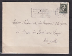 Delcampe - Brief Van Charleroi 1 Naar Bruxelles Met Langstempel Landelies - Langstempel