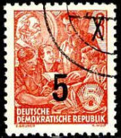Delcampe - Rda Poste Obl Yv: 177 Mi:436 Plan Quinquenal Etudiants (Beau Cachet Rond) - Karl Marx