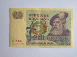 Delcampe - Sweden 5 Kronor 1976 XF - Suède