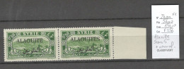 Delcampe - Alaouites - Yvert 24aa** - ALAOUITE SANS S Tenant à Normal - Unused Stamps