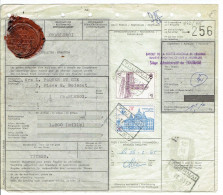 Delcampe - Colli. TOURNAI Banque (cachet De Cire!!) Vers Charleroi. Titres Le 25-II-1965 (17 Hr) Valeur 1.000 Francs. TR/SP 342-375 - Documentos & Fragmentos