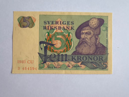Delcampe - Sweden 5 Kronor 1981 XF - Suède