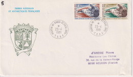 Delcampe - TAAF Lettre Pour La France 1981 - Covers & Documents