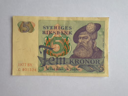 Delcampe - Sweden 5 Kronor 1977 XF - Suède