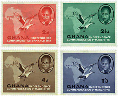 Delcampe - 732596 HINGED GHANA 1957 SERIE BASICA - Ghana (1957-...)
