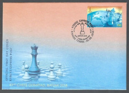 Delcampe - CHESS FDC Kyrgyzstan 2018 - Chess