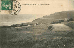 Delcampe - 76 - Berneval Sur Mer - La Ligne Des Falaises - CPA - Oblitération Ronde De 1924 - Voir Scans Recto-Verso - Berneval