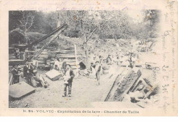 Delcampe - 63.n°58541.volvic.exploitation De La Lave.chantier De Taille.mine - Volvic