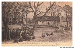 Delcampe - CAR-ADNP13-0796-63 - SAINT-GERVAIS-D'AUVERGNE - La Terrasse De L'église - Le Monument Aux Morts De La Grande Guerre - Saint Gervais D'Auvergne