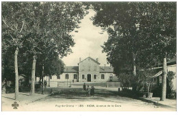 Delcampe - 63.RIOM.n°9890.AVENUE DE LA GARE - Riom