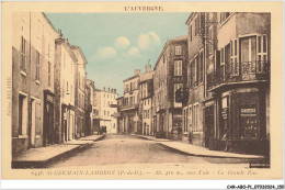 Delcampe - CAR-ABOP1-0076-63 - ST-GERMAIN-LAMBRON - Cure D'aire - La Grande Rue - Saint Germain Lembron