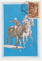 Delcampe - Maximum Card Brazil 1959 Polo - Horse - Youth Games - Ippica