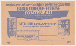 Delcampe - Postal Cheque Cover France Bookcase - Library - Catalog - Non Classés