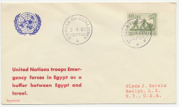 Delcampe - Cover / Postmark Sweden 1957 United Nations - Emergency Forces Between Egypt - Israel - ONU