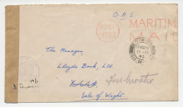 Delcampe - Censored Cover / Postmark GB / UK 1945 Maritime Mail - Navy - 2. Weltkrieg