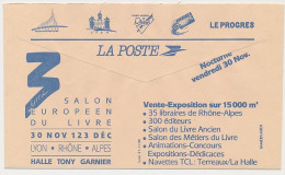 Delcampe - Postal Cheque Cover France 1990 European Book Fair Lyon - Sale Exhibition - Animations - Non Classés