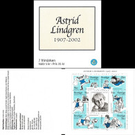 Delcampe - SWEDEN 2002 Mi MH 283 ASTRID LINDGREN MINT BOOKLET ** - 1981-..