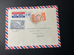 Delcampe - Nigeria Forces Airmail To England 2 1/2 D Rate. - Nigeria (1961-...)