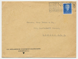 Delcampe - Cover / Postmark Netherlands 1949 Perfin: H - Dutch Steamboat Company - Barcos