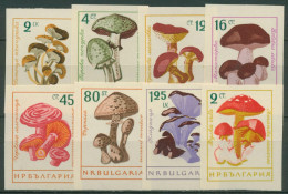 Delcampe - Bulgarien 1961 Pilze 1271/78 Postfrisch Geschnitten - Neufs
