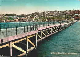 Delcampe - Dv666 Cartolina Gela, Pontile E Panorama, Provincia Di Caltanissetta - Caltanissetta