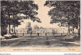 Delcampe - AAQP7-50-0625 - BRICQUEBEC - Le Chateau -Vue Prise De La Grande Avenue - Bricquebec