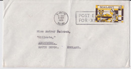 Delcampe - Malawi Blantyre Lettre Timbre Stamp Air Mail Cover To Ashburton 1970 - Malawi (1964-...)