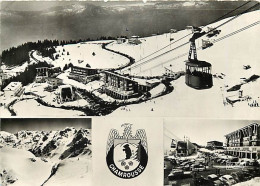 Delcampe - 38 - Chamrousse - Multivues - Mention Photographie Véritable - Blasons - Automobiles - Carte Dentelée - CPSM Grand Forma - Chamrousse