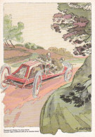 Delcampe - CIRCUIT DE LA SARTHE  1906  La Renault 3A De SZISZ,le Futur Vaiqueur... Illustration De  E.Mortaut - Sonstige & Ohne Zuordnung