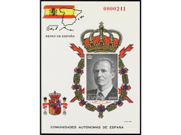 Delcampe - ESPAÑA. 1995. COMUNIDADES AUTÓNOMAS. Juego De 24 Pruebas (Ed. 37/56 Más CEUTA Y MELILLA). Numeración En ROJO. - Sonstige & Ohne Zuordnung