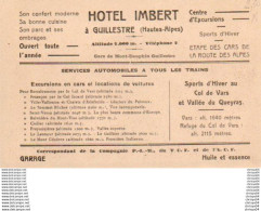 Delcampe - 3V9Vo  05 Guillestre Hotel Imbert - Guillestre