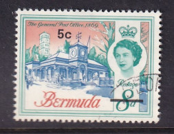 Delcampe - Bermuda: 1970   QE II - Buildings - Decimal Ccy Surcharge    SG236   5c On 8d    Used - Bermuda