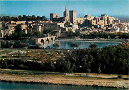 Delcampe - Carte Postale - 84 - Avignon - Le Pont Saint Bénézet Le Petit Palais Et Le Palais Des Papes Vus De La Tour Philippe Le B - Avignon