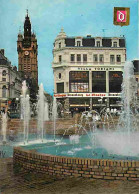 Delcampe - Carte Postale - 59 - Douai - Le Beffroi Vu De La Place D'Armes - Villa Toriani - Commerces - Jets D'eau - Blasons - CPM - Douai