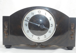 Delcampe - Vintage Junghans "Napoleons Hat" Mantel Clock - Art Deco Style - Horloge De Cheminée Vintage Junghans - Wanduhren