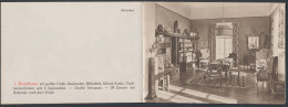 Delcampe - Vertreterkarte Dresden, Dr. Weidners Sanatorium Am Königspark, Parkansicht, Halle, Bibliothek, Musikzimmer, Speisesaal - Non Classés